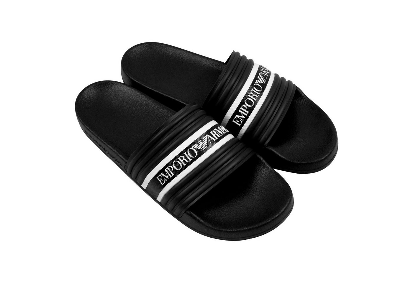 Emporio Armani Badeschuh Badepantolette mit Logoband