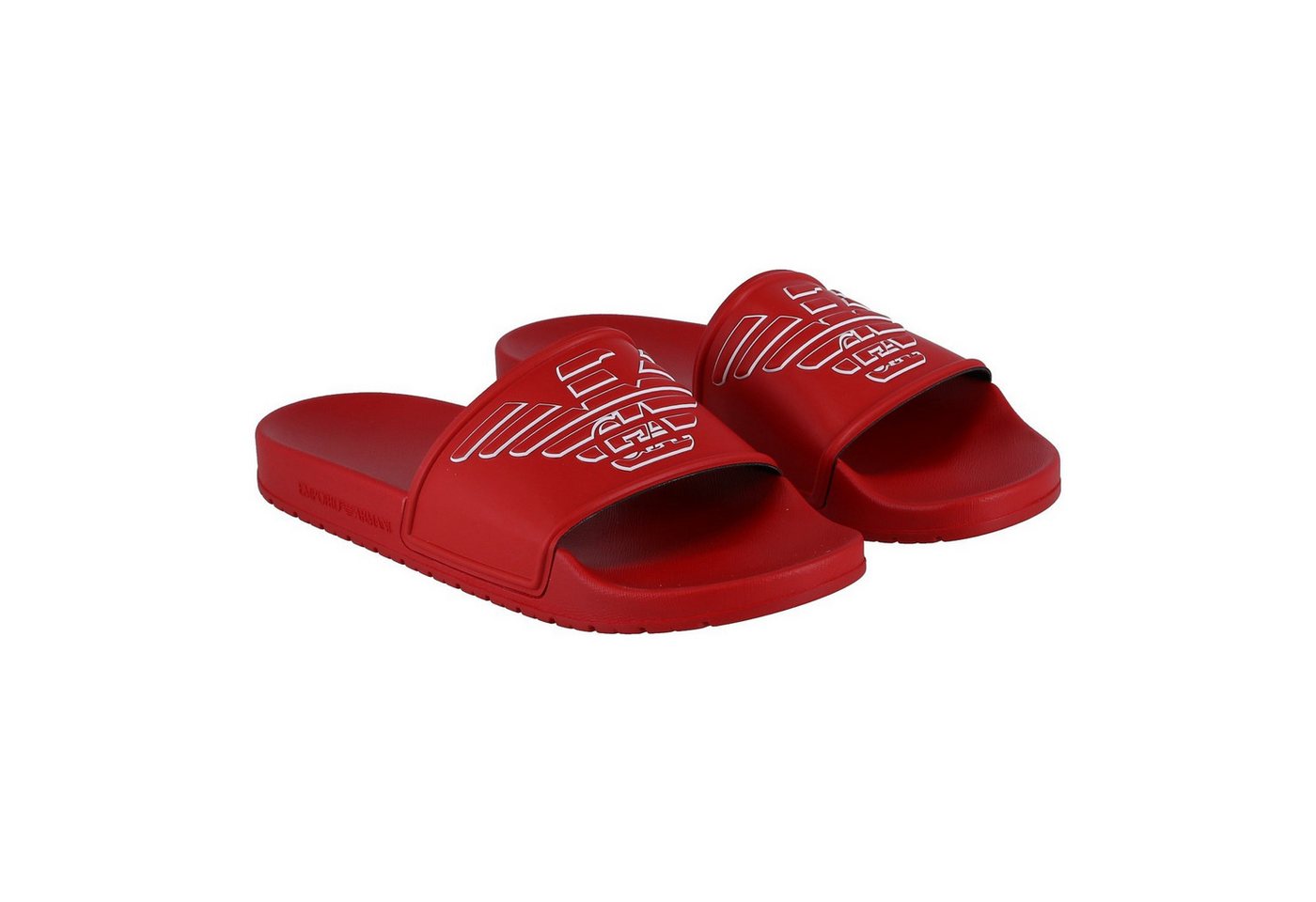 Emporio Armani Sliders rot Herren Badeschuh