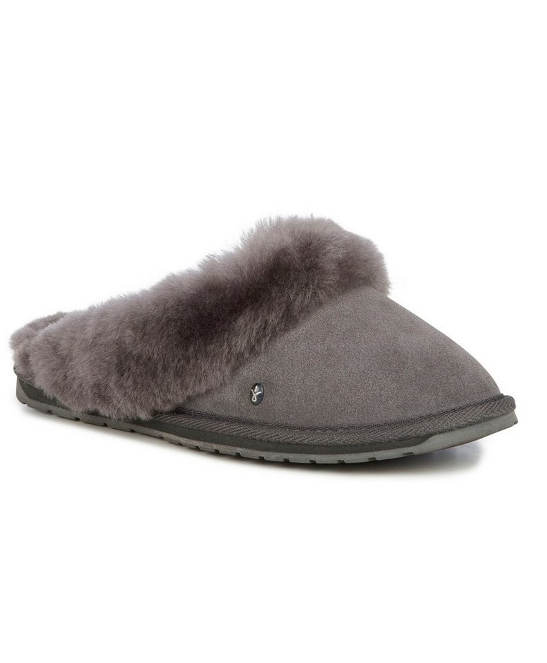EMU Australia Jolie (Wildlder, Lammfell) charcoalgrau Damen Hausschuh