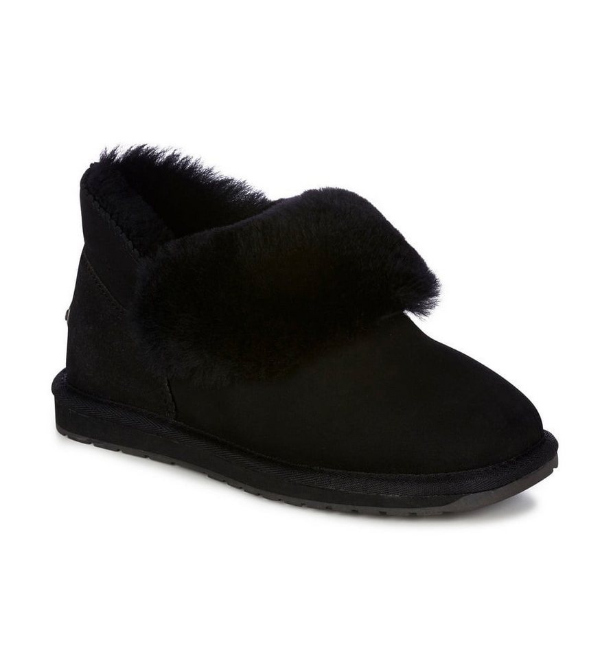 EMU Australia Platinum Mintaro (Schafsleder, Lammfell) schwarz Damen Hausschuh