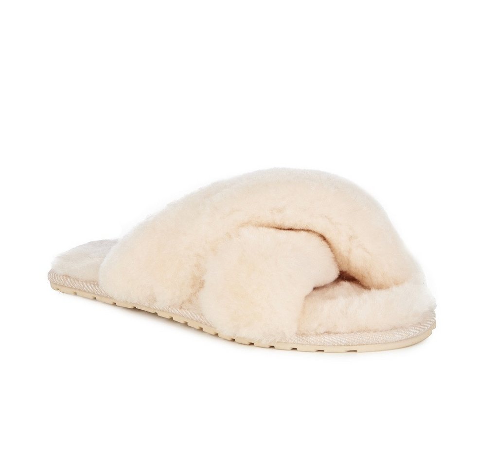 EMU Australia Slipper Mayberry (100% Schaffell) natur Damen Hausschuh
