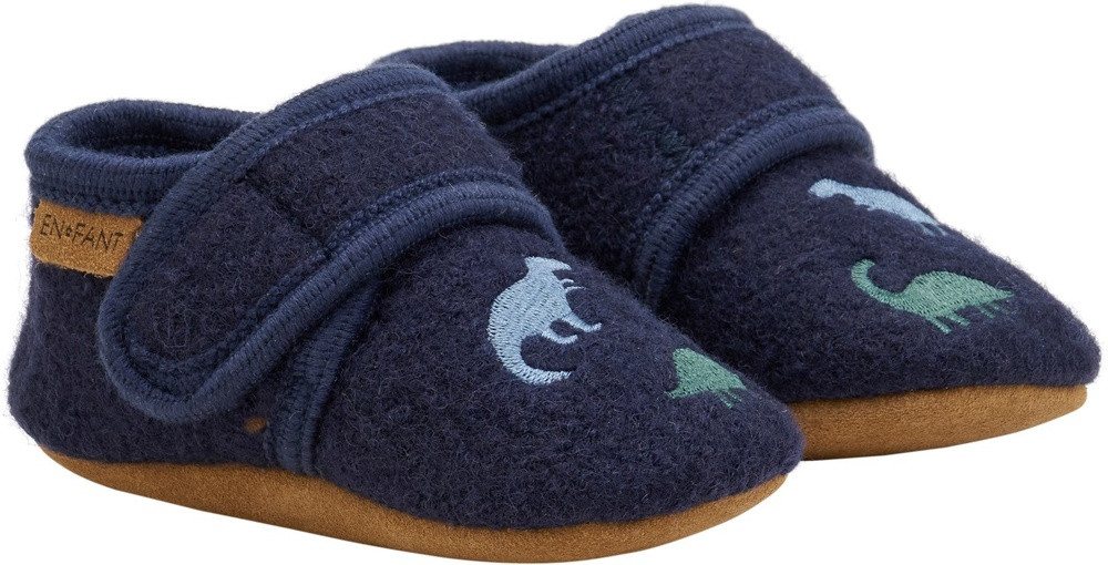 EN FANT Wool Slippers with Embroidery Hausschuh