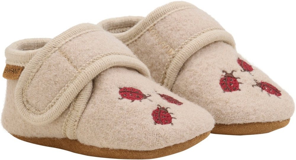 EN FANT Wool Slippers with Embroidery Hausschuh (Moonlight)
