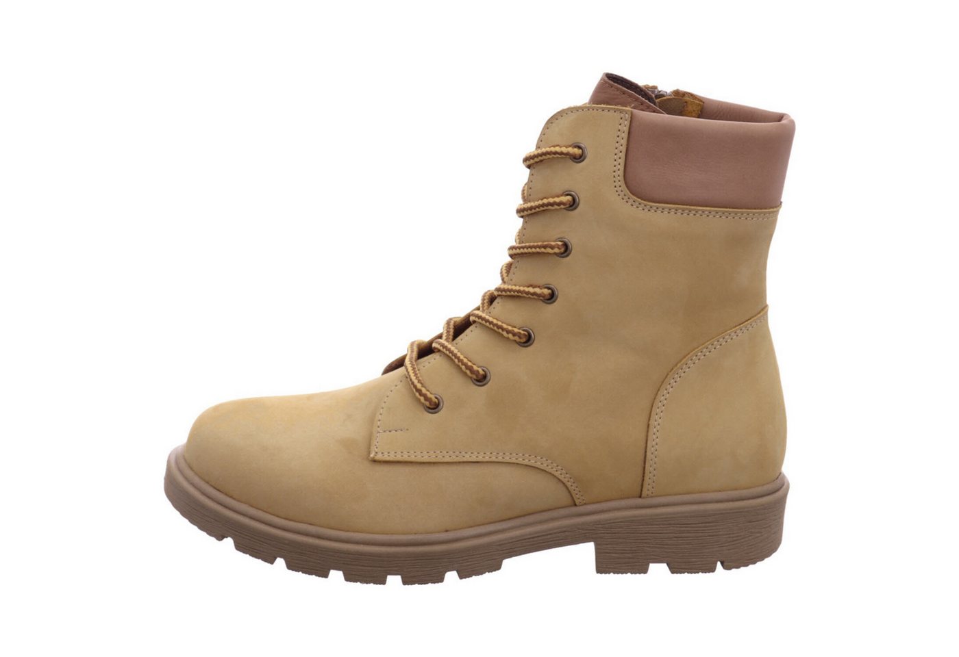 Esgano Schnürstiefel (braun/gelb)