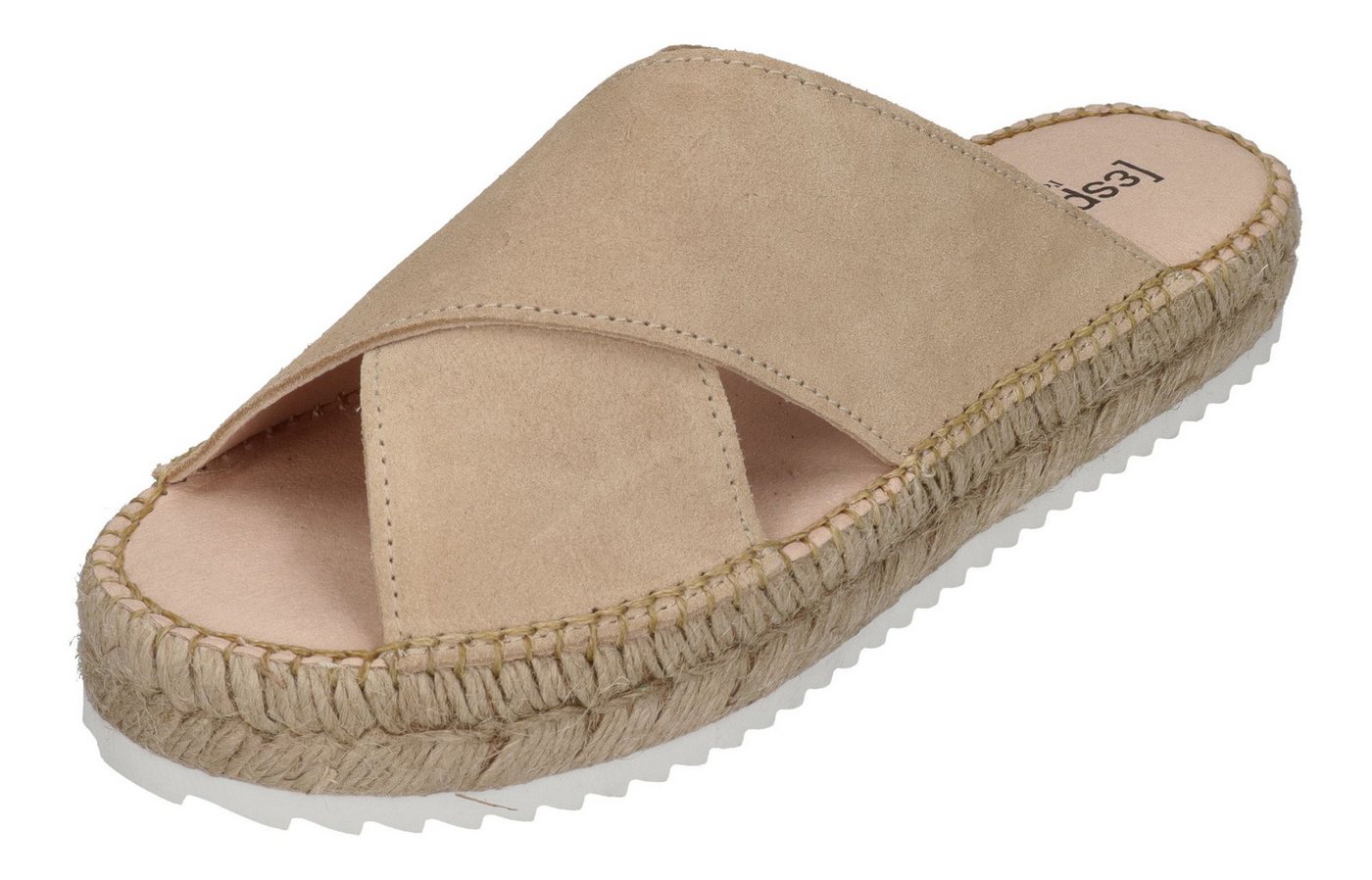 espadrij l´originale CROISETTE VELOUR LOW Pantolette Beige