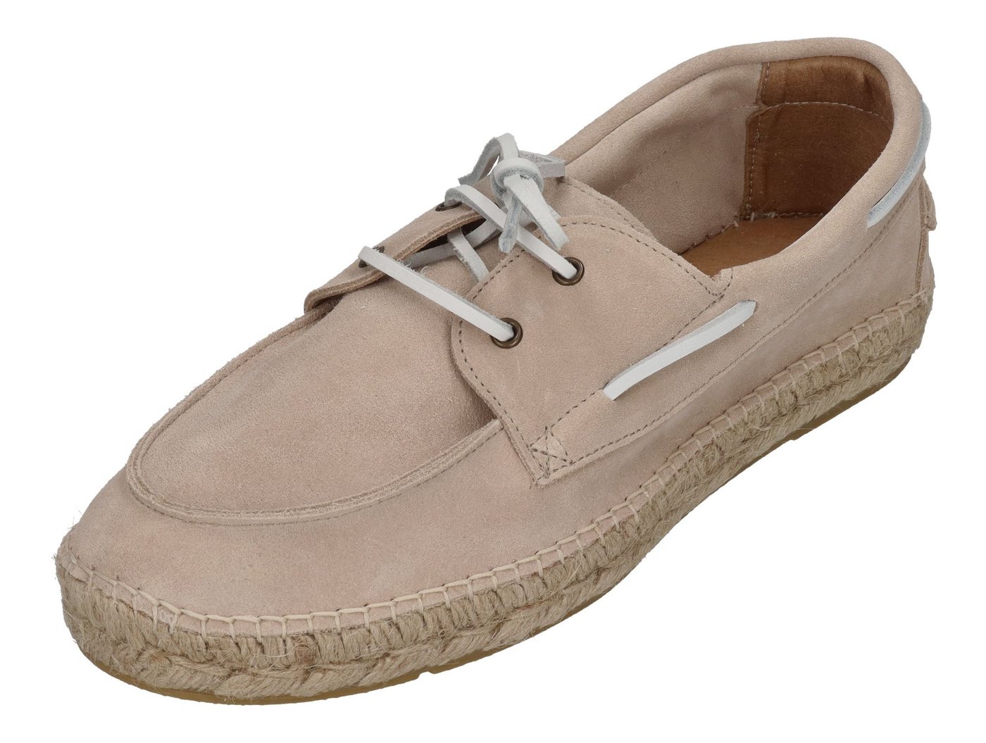 espadrij l´originale NAVIRE VELOUR MEN Espadrille Beige X White Laces