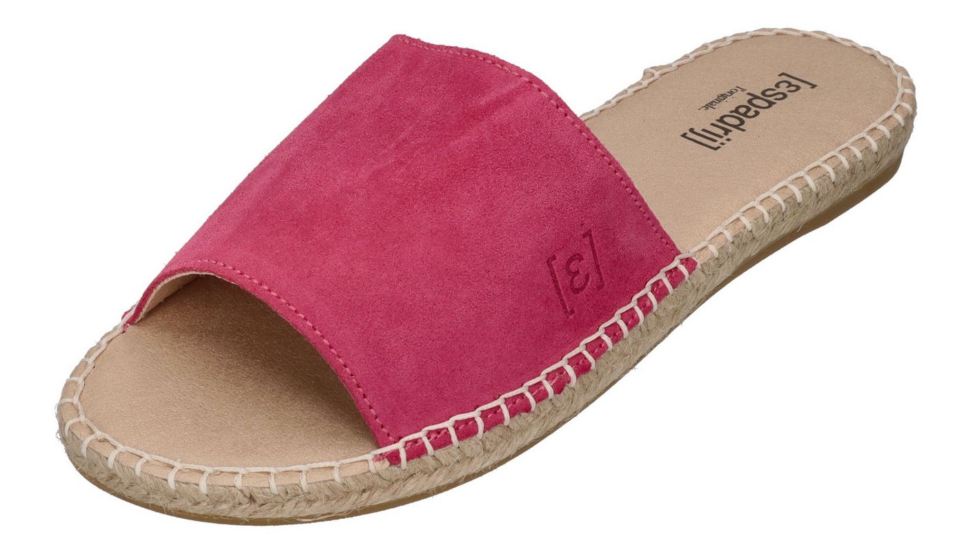 espadrij l´originale PLAGE VELOUR Pantolette Pink