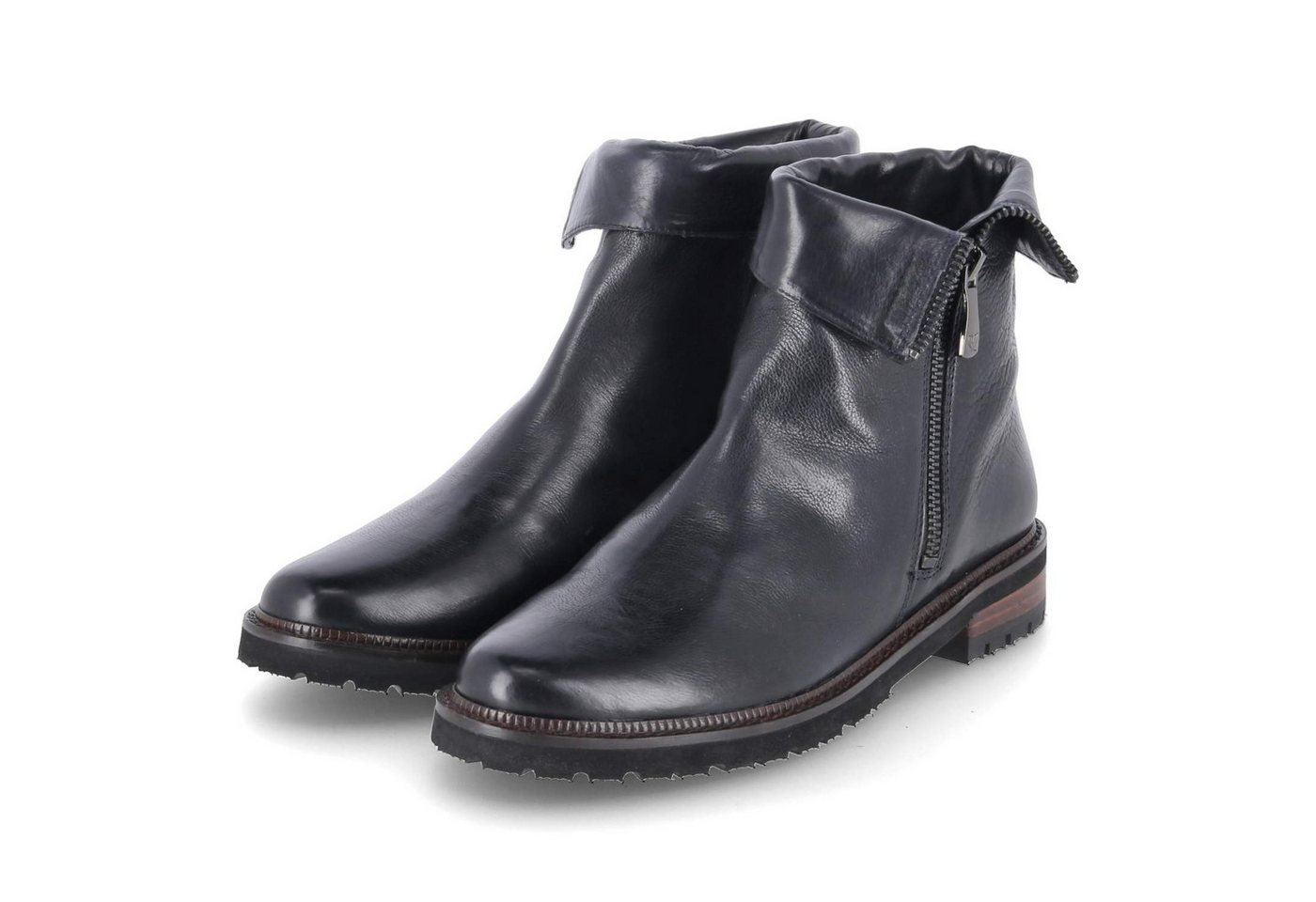 Everybody 11884H2411/GI199 SP Damen Glattleder blau Schlupfstiefel