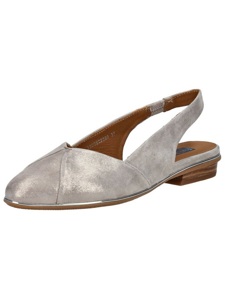 Everybody Ballerinas Leder Ballerina (grau)