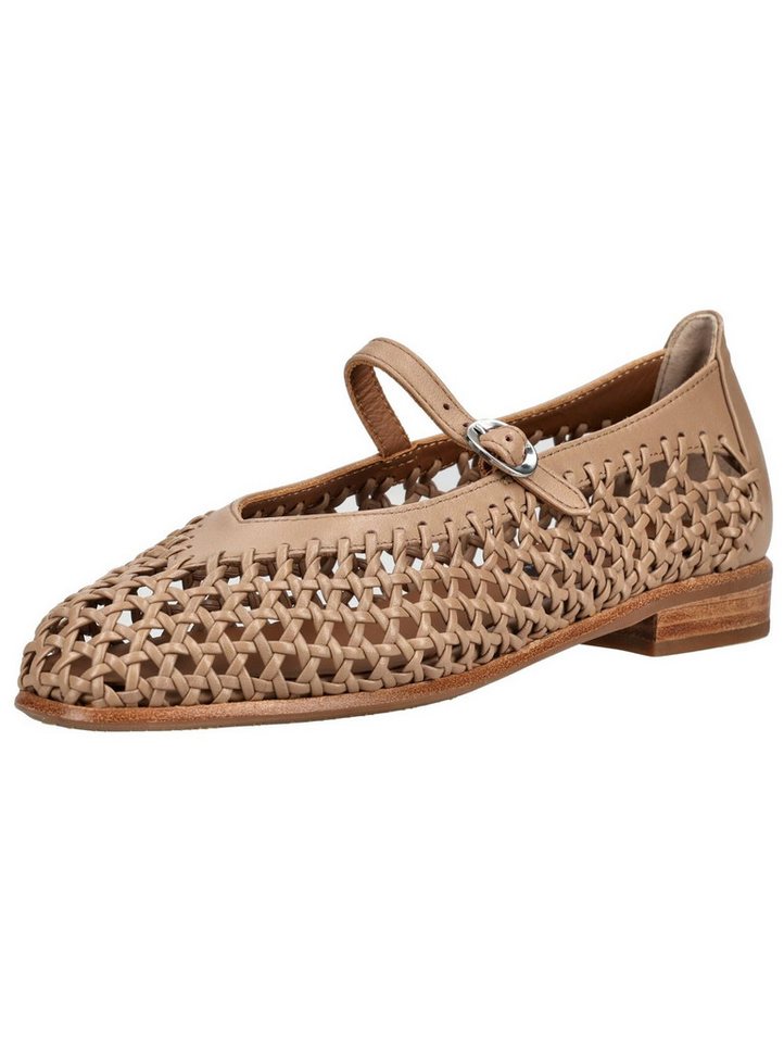 Everybody Ballerinas Leder Riemchenballerina (beige)