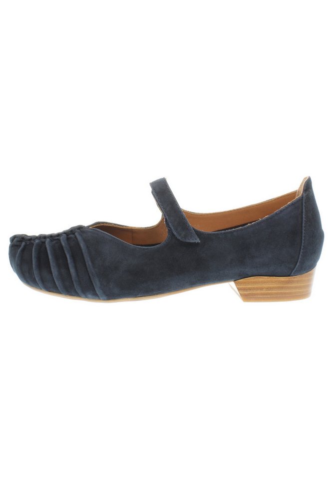 Everybody GALEGA - Spangenschuh mit Raffung Ballerina (Camoscio blu)