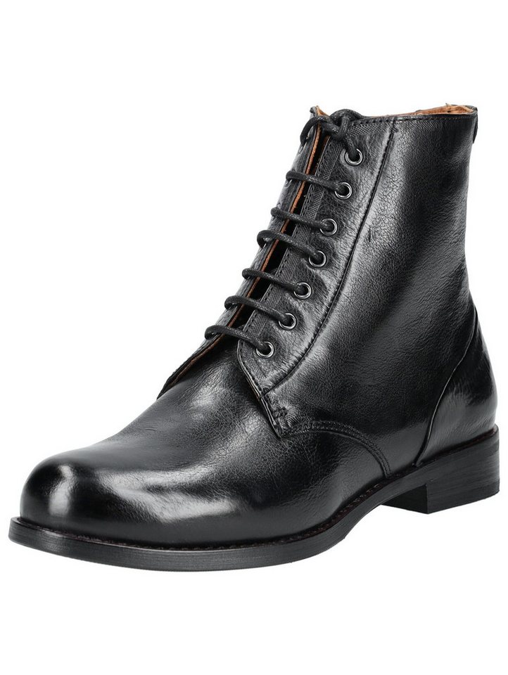 Everybody Stiefelette Glattleder Schnürstiefelette (schwarz)