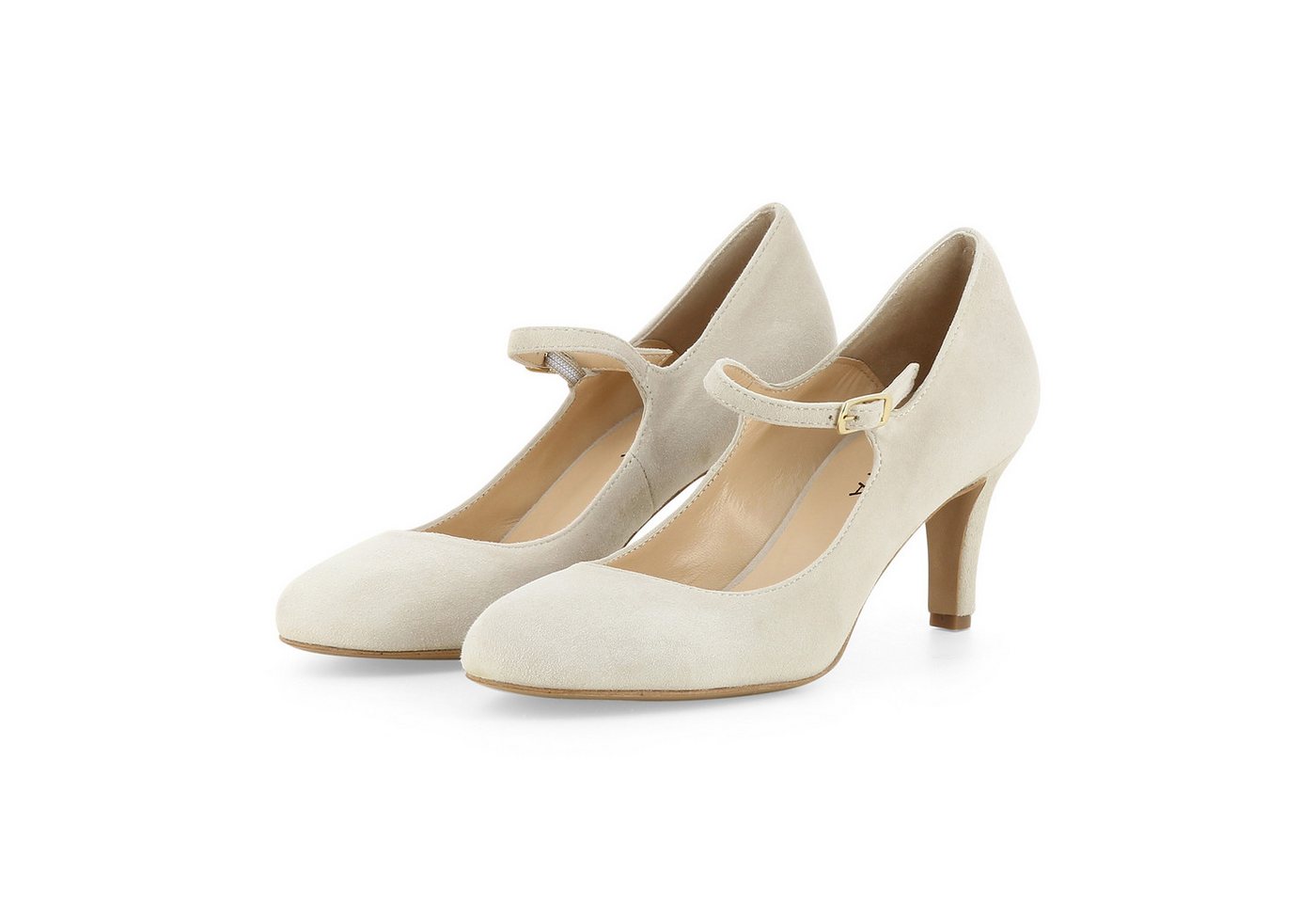 Evita BIANCA Pumps (Paar, Kunstledersohle) Handmade in Italy (beige)