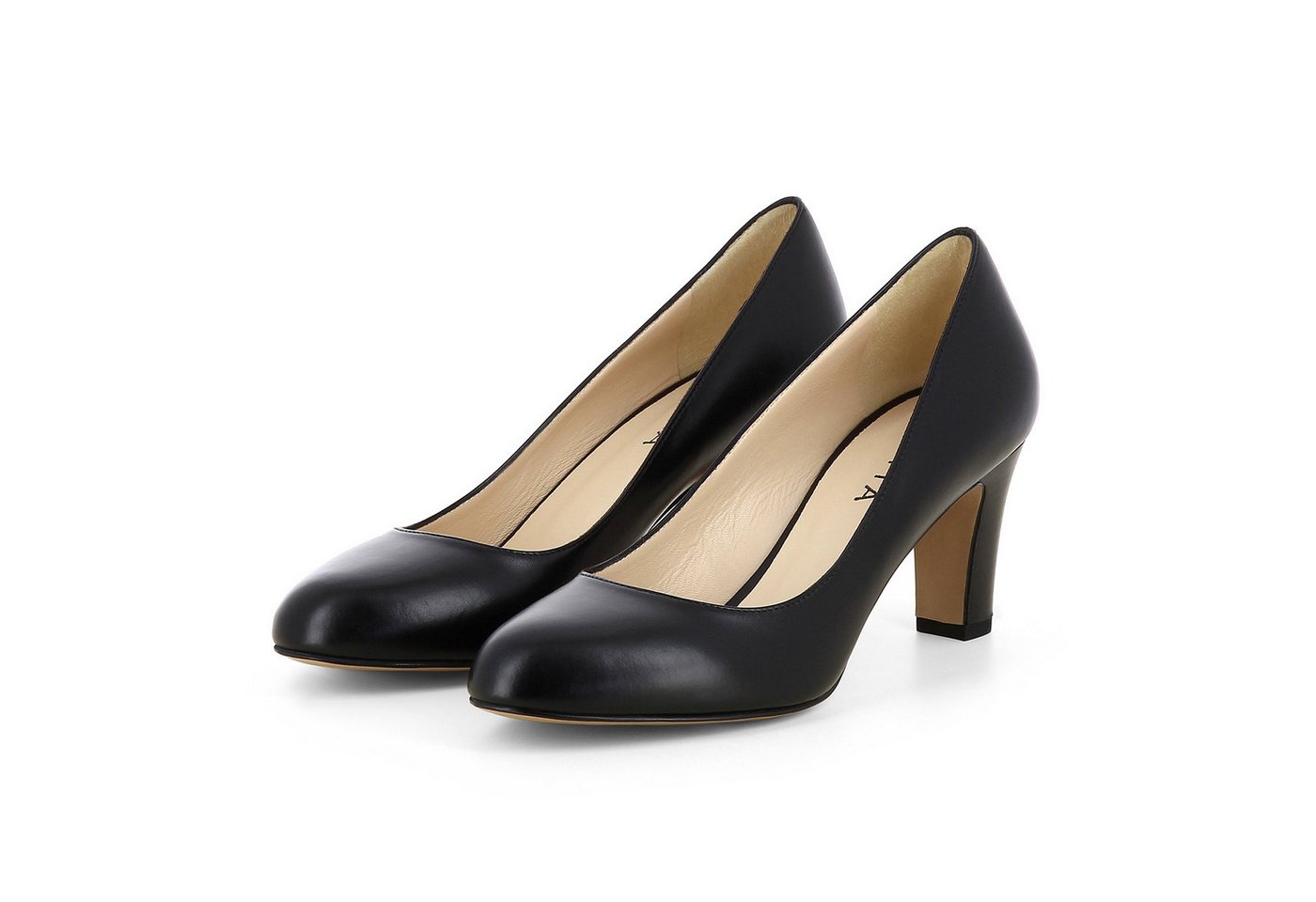 Evita BIANCA Pumps (Paar, Kunstledersohle) Handmade in Italy (schwarz)