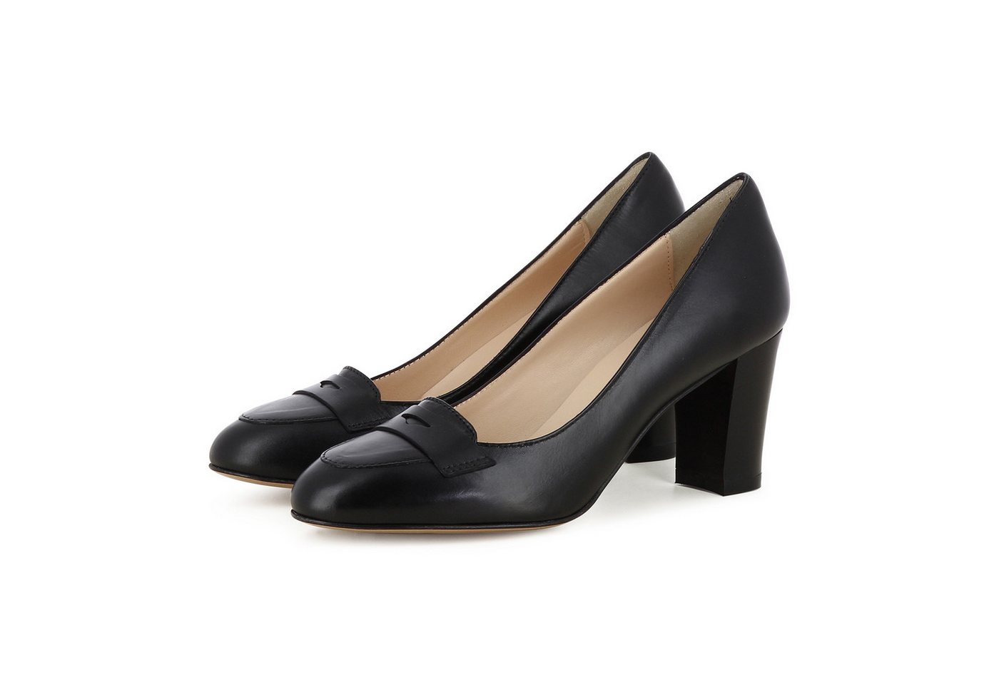 Evita BIANCA Pumps (Paar, Kunstledersohle) Handmade in Italy (schwarz)