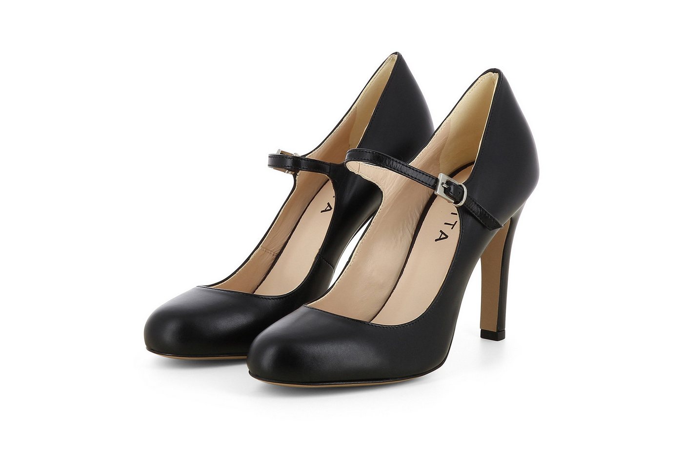 Evita CRISTINA Pumps (Paar, Kunstledersohle) Handmade in Italy (schwarz)