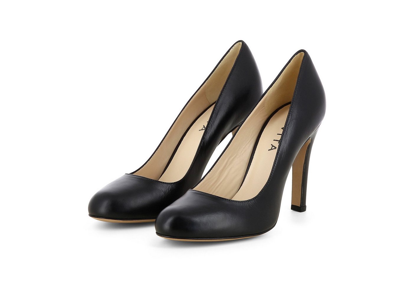 Evita CRISTINA Pumps (Paar, Kunstledersohle) Handmade in Italy (schwarz)