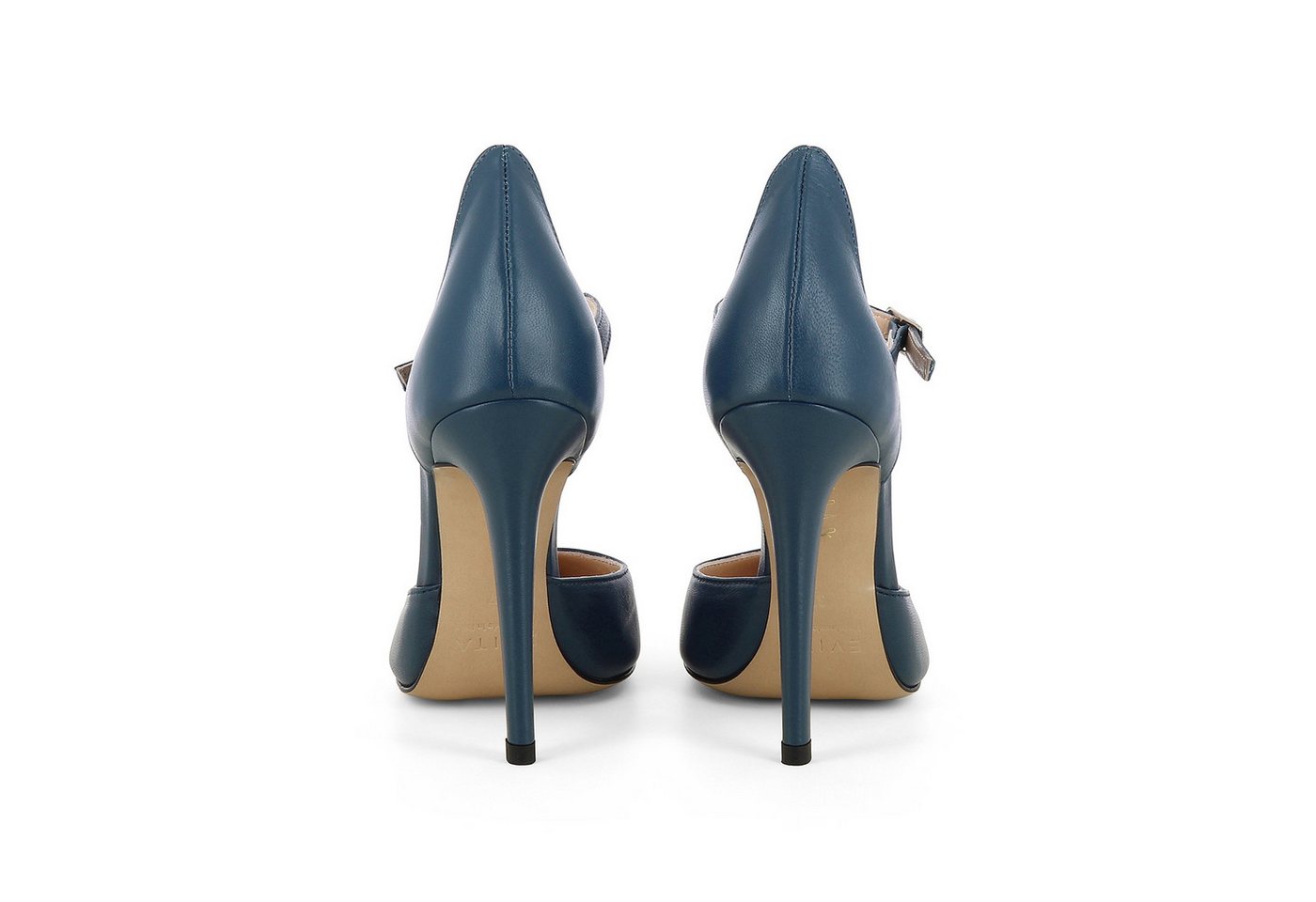 Evita LISA Pumps (Paar, Kunstledersohle) Handmade in Italy (blau)