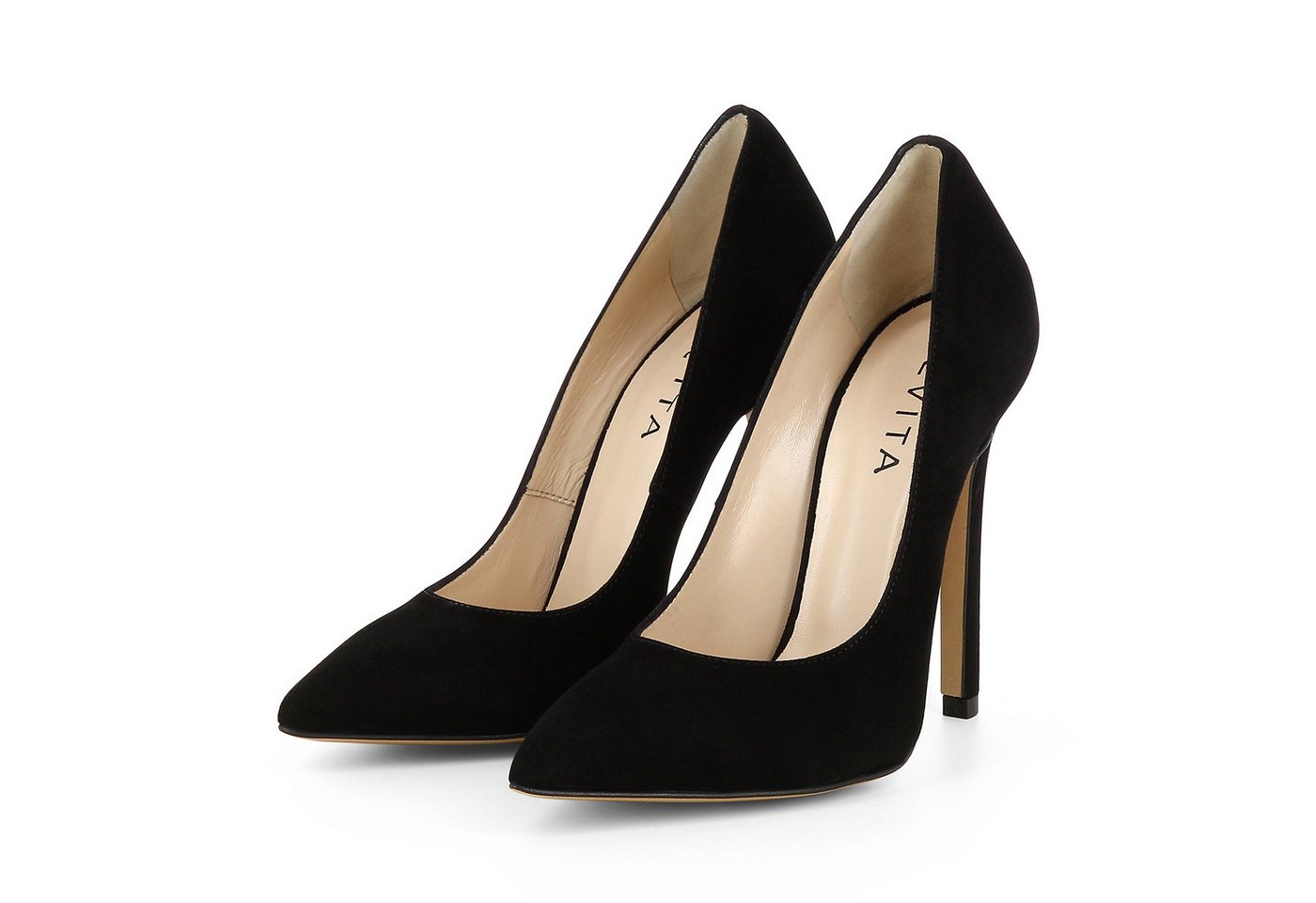 Evita LISA Pumps (Paar, Kunstledersohle) Handmade in Italy (schwarz)