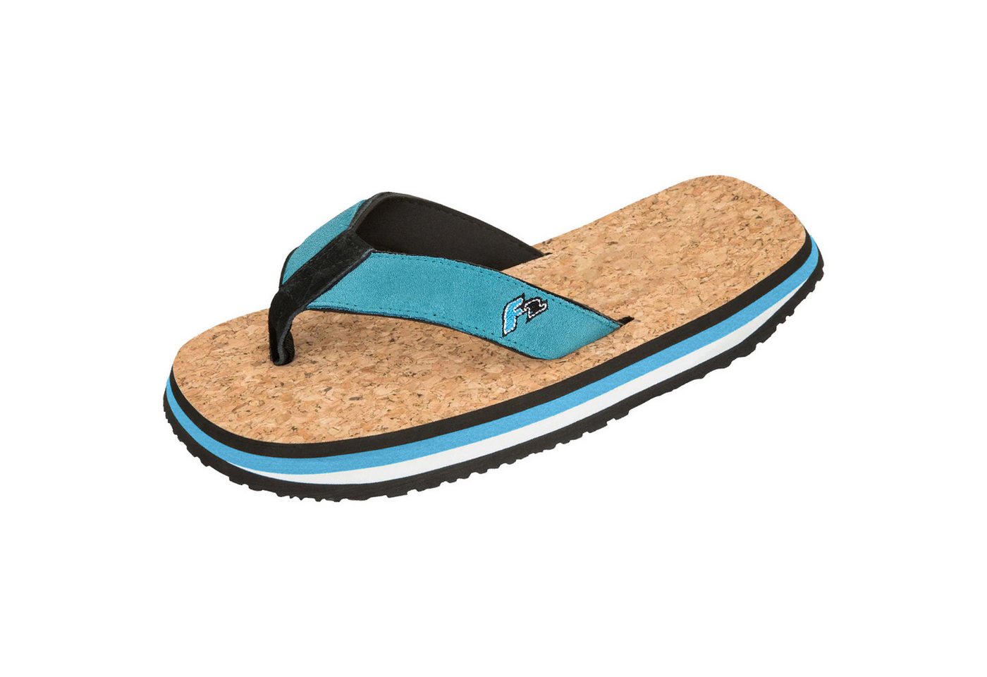 F2 Damen Schuhe Beach Slipper Comfort Flip Flops 38/39 Blau 2024/25 Slipper