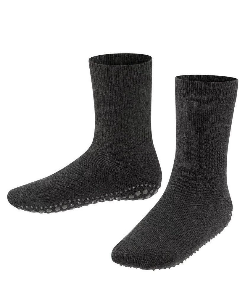 Falke Catspads (wärmende Merinowolle) asphaltgrau Kinder Hausschuh