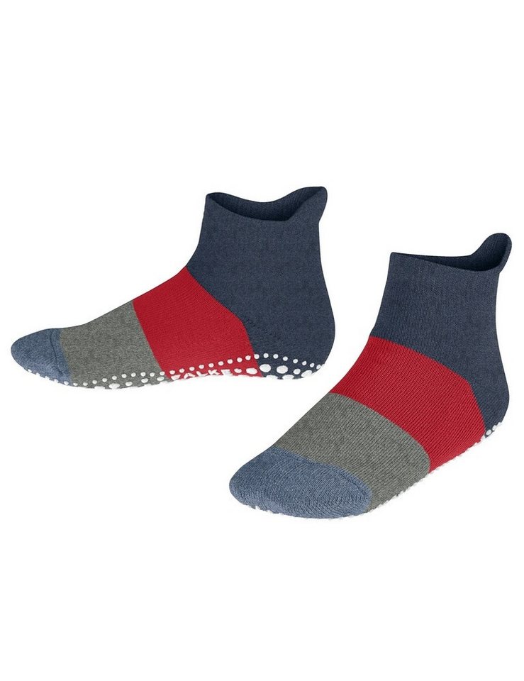 Falke Colour Block 2024 (nachhaltige Baumwolle) dunkelblau Kinder Hausschuh