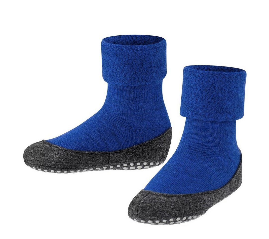 Falke Cosyshoe (weiche Merinowolle) kobaltblau Kinder Hausschuh