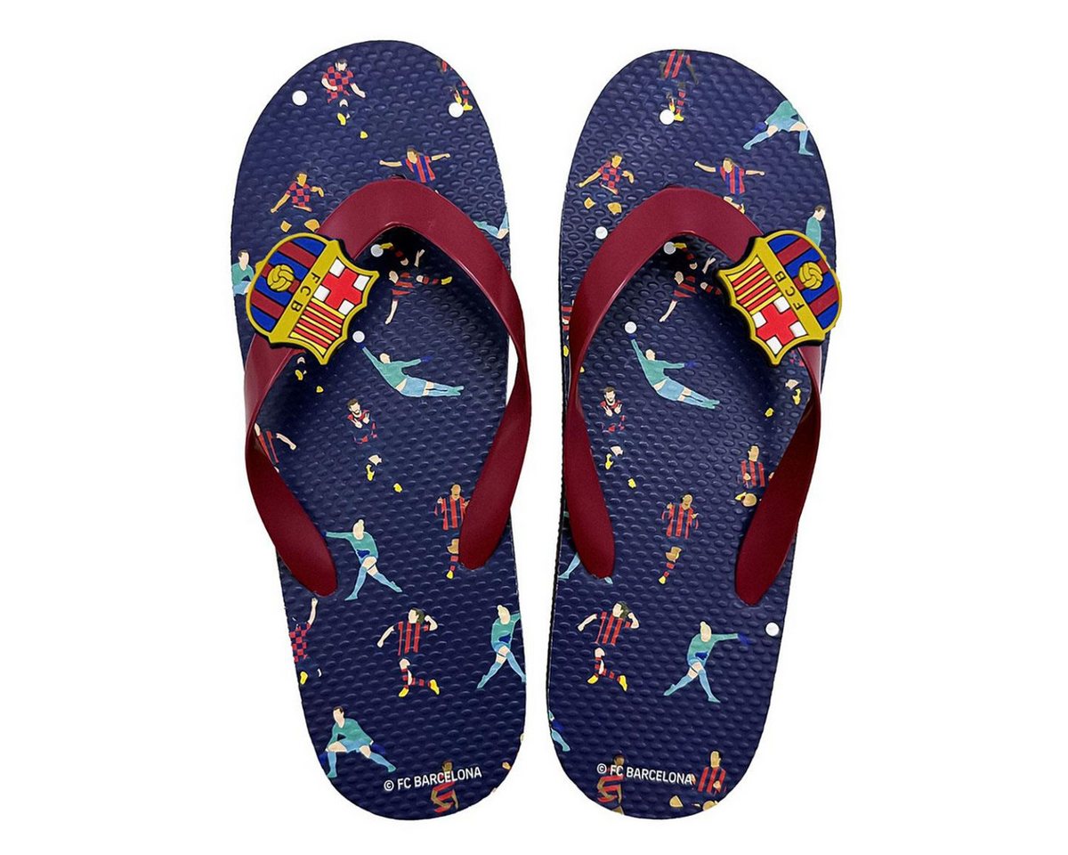FC Barcelona Flip Flops Erwachsene Badeschuhe für Sommer Badeschuh (Packung)