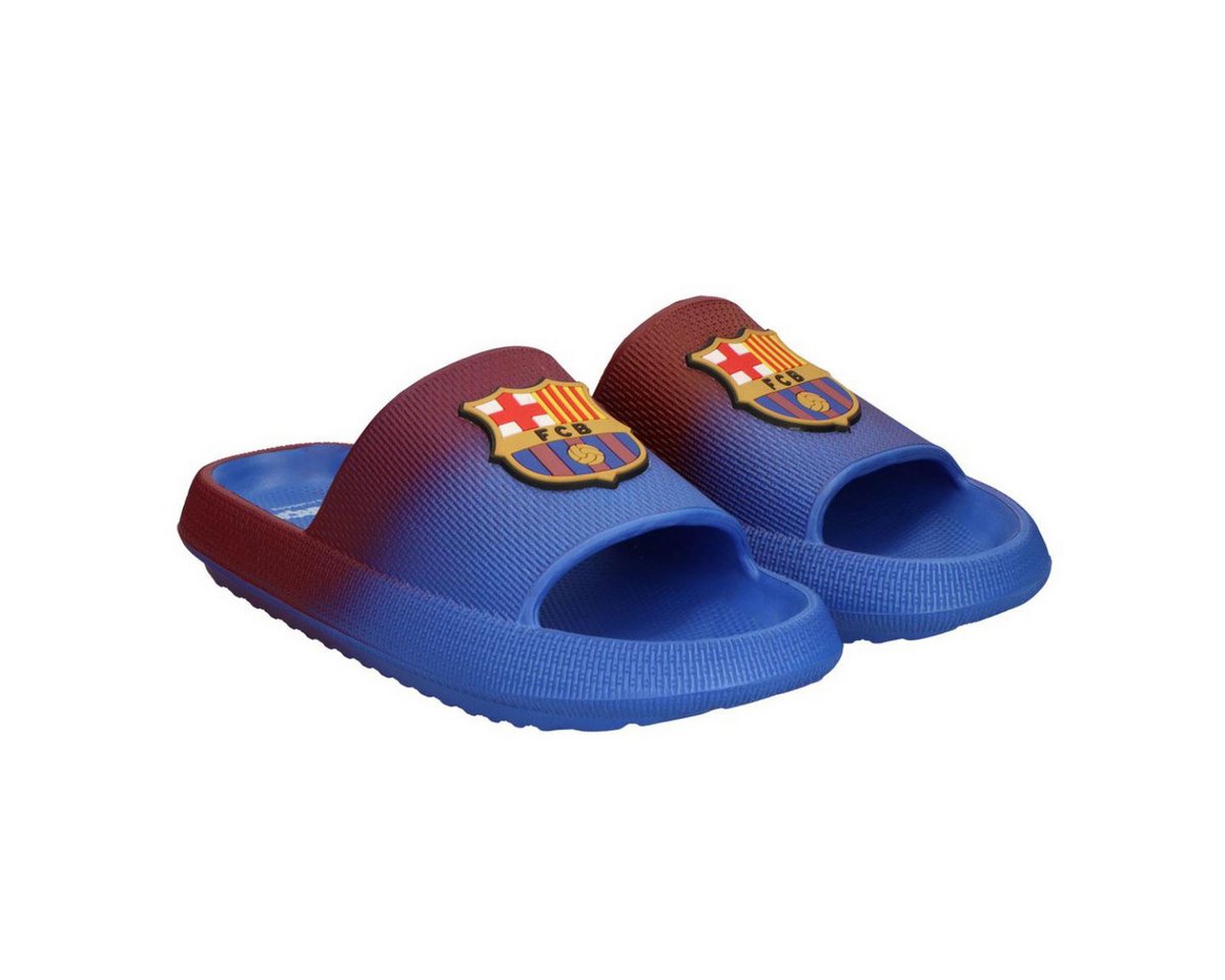 FC Barcelona Flip Flops Herren Damen Badeschuhe Pool Sandalen Sommer Schuhe Badeschuh (Packung)