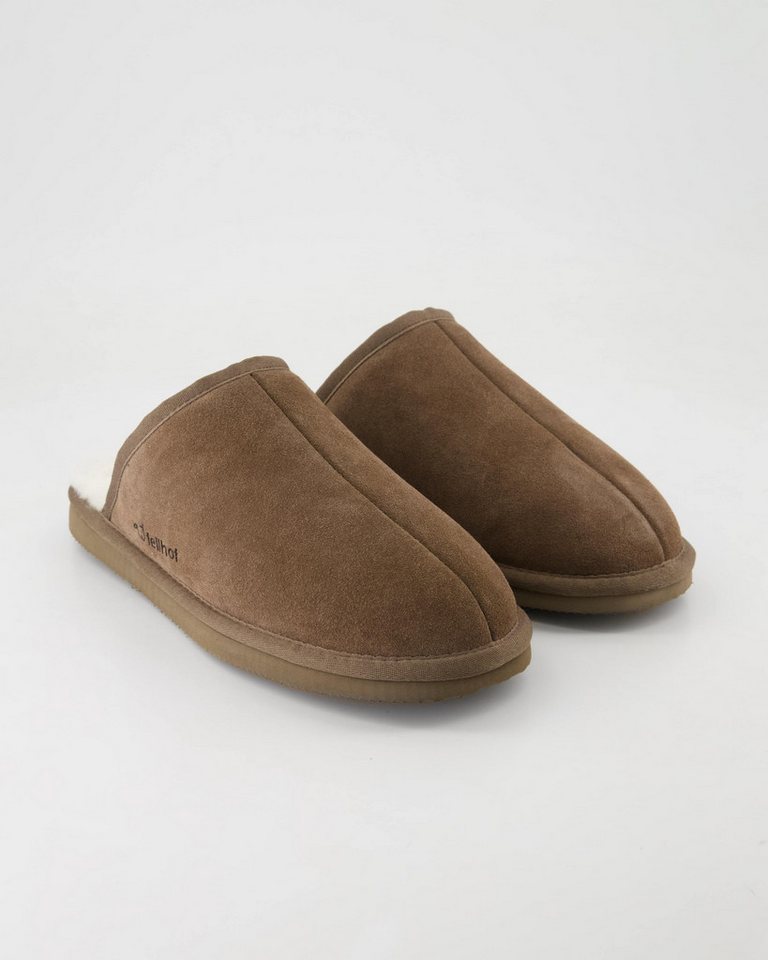 Fellhof 3221 Plüsch Hausschuhe Obermaterial: Leder