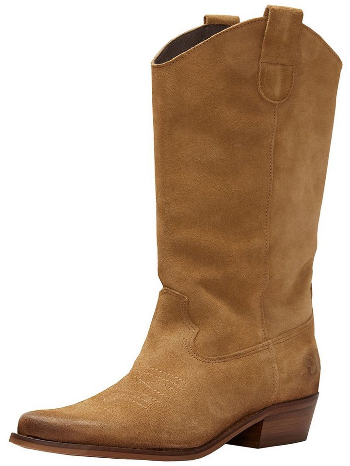 Felmini Stiefel Leder . Bikerboots (braun)