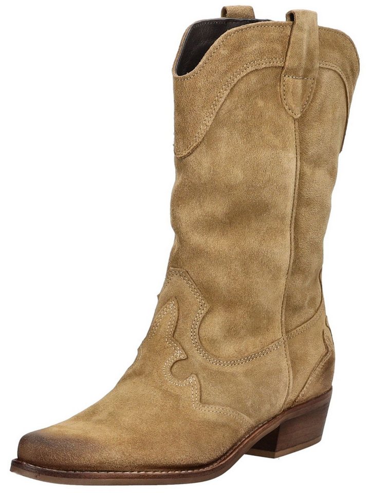 Felmini Stiefel Veloursleder . Bikerboots