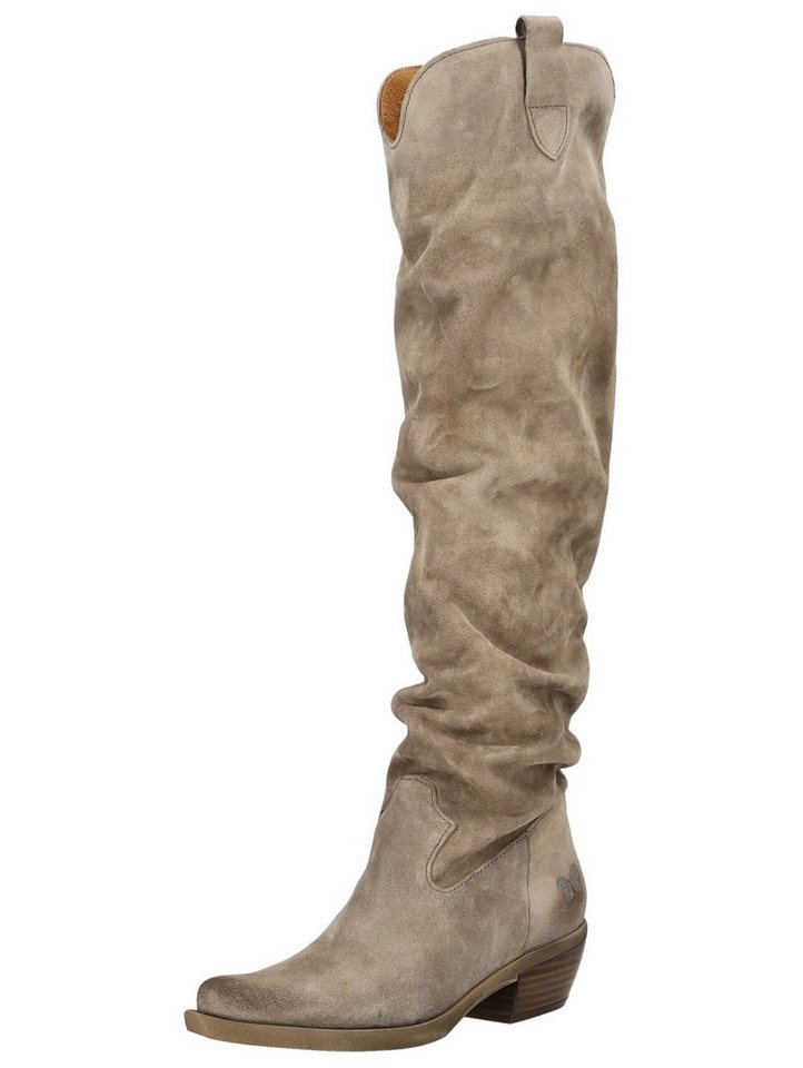 Felmini Stiefel Veloursleder . Bikerboots (grau)