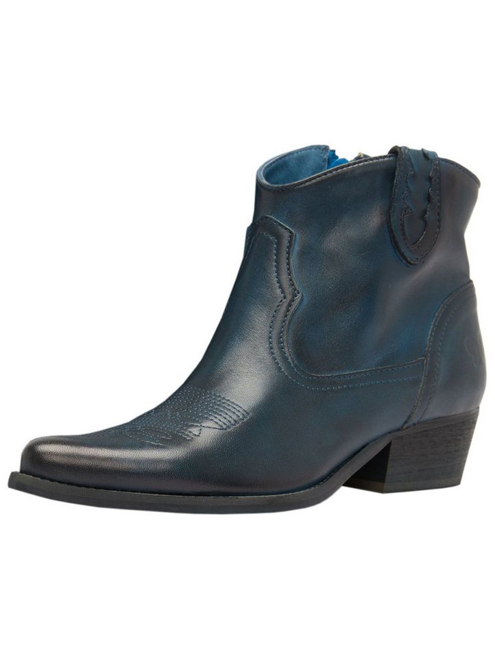 Felmini Stiefelette Leder Cowboy Stiefelette (blau)
