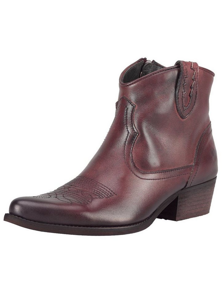 Felmini Stiefelette Leder Cowboy Stiefelette (braun)