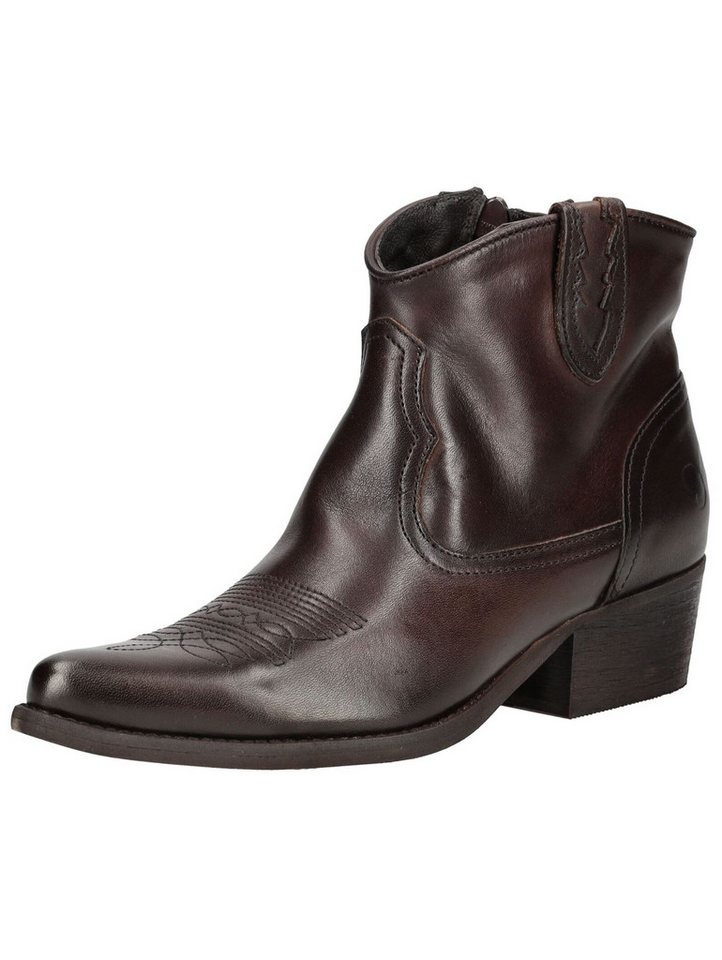 Felmini Stiefelette Leder . Cowboy Stiefelette (braun)