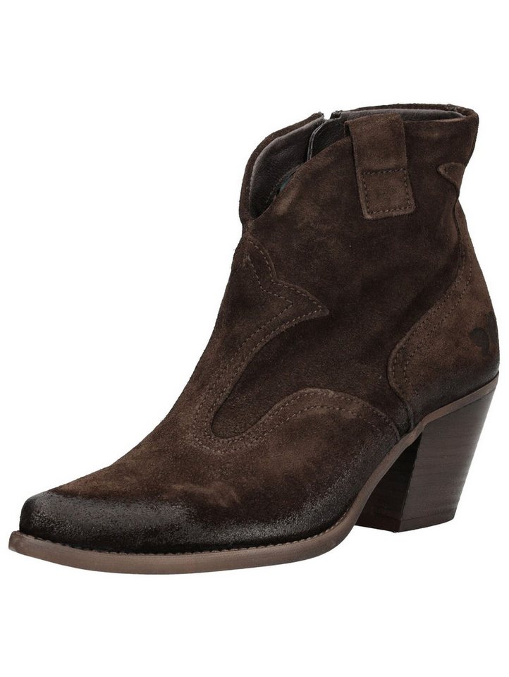 Felmini Stiefelette Veloursleder . Cowboy Stiefelette