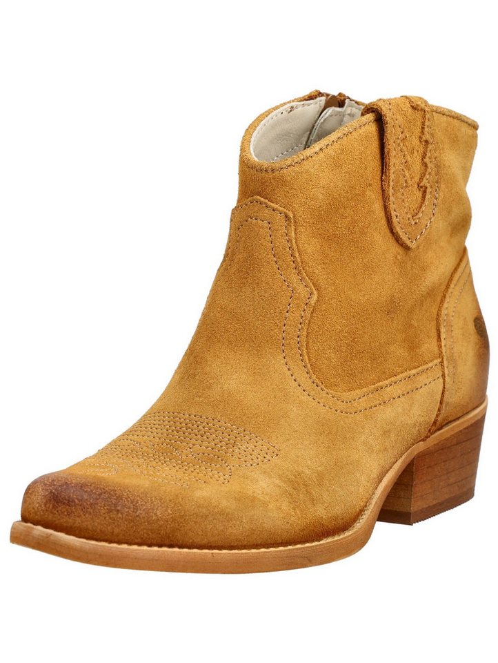 Felmini Stiefelette Veloursleder Cowboy Stiefelette (braun)