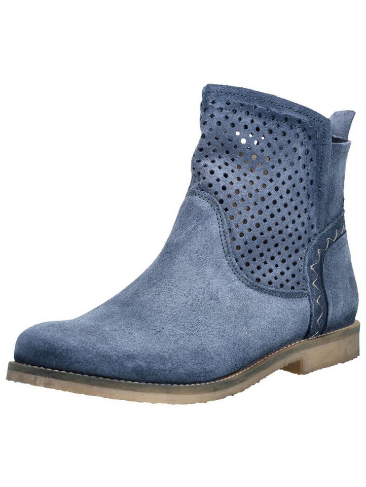 Felmini Stiefelette Veloursleder Stiefelette (blau)