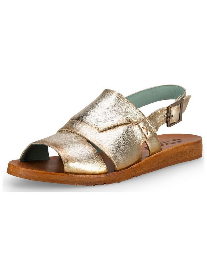 Felmini Wide Fit Sandalen Leder . Riemchensandalette (gold)