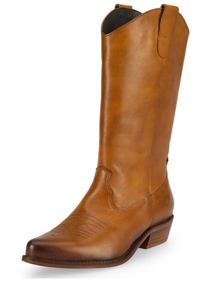 Felmini Wide Fit Stiefel Leder . Bikerboots