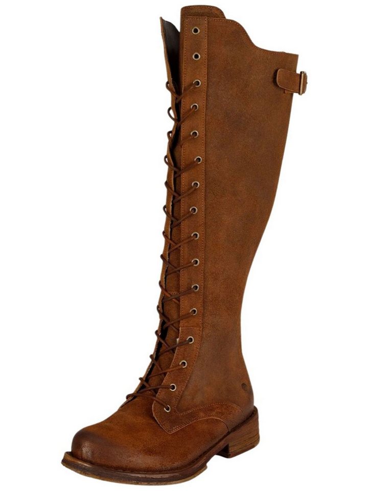 Felmini Wide Fit Stiefel Leder . Schnürstiefel