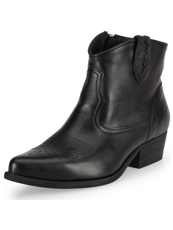 Felmini Wide Fit Stiefelette Leder . Cowboy Stiefelette