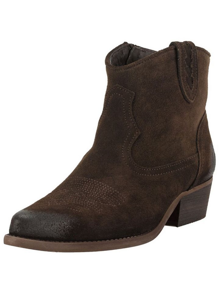 Felmini Wide Fit Stiefelette Veloursleder . Cowboy Stiefelette