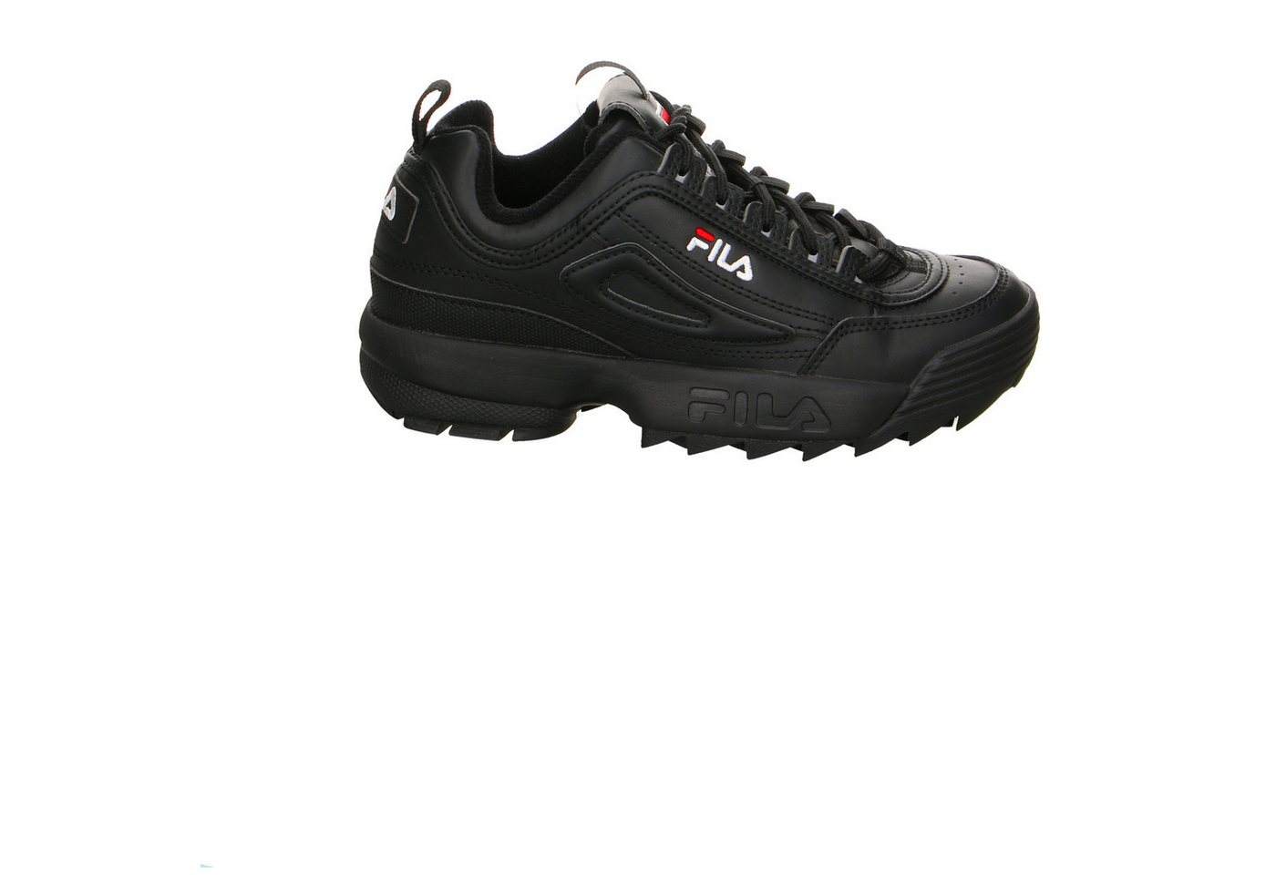 Fila Disruptor Low Synthetik Sneaker schwarz Schnürschuh