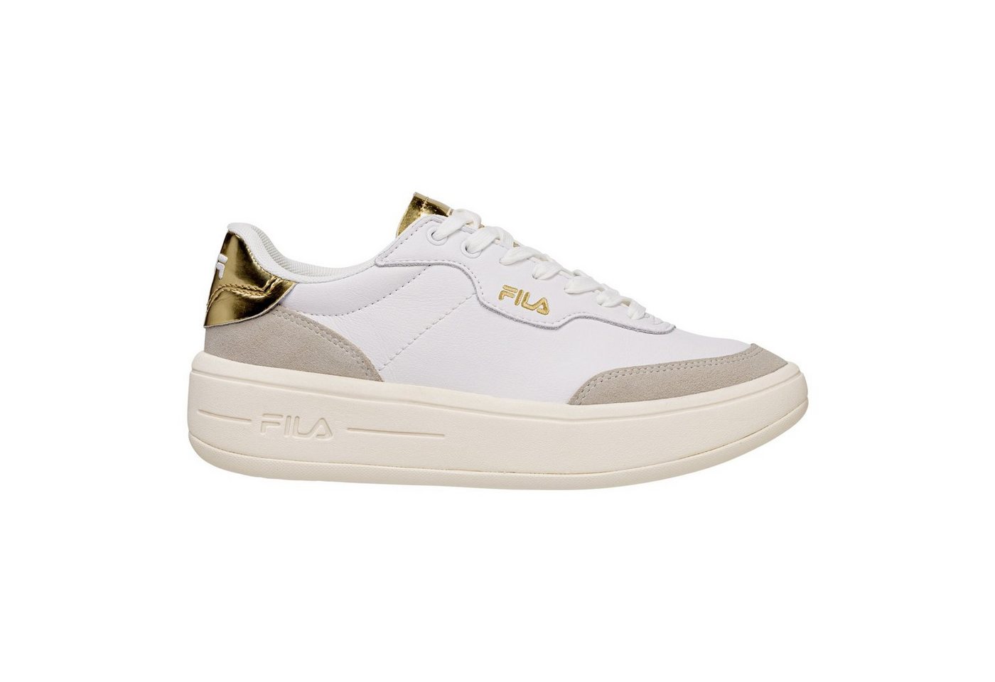 Fila Premium F Wmn Sneaker mit goldenen Details an Ferse und Zunge