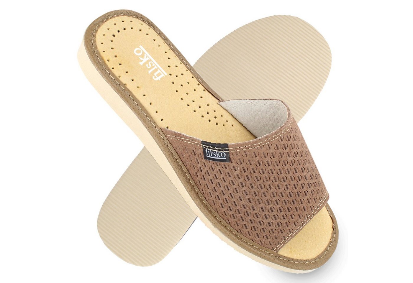 filsko Almada aus Veloursleder offene Damen Hausschuh