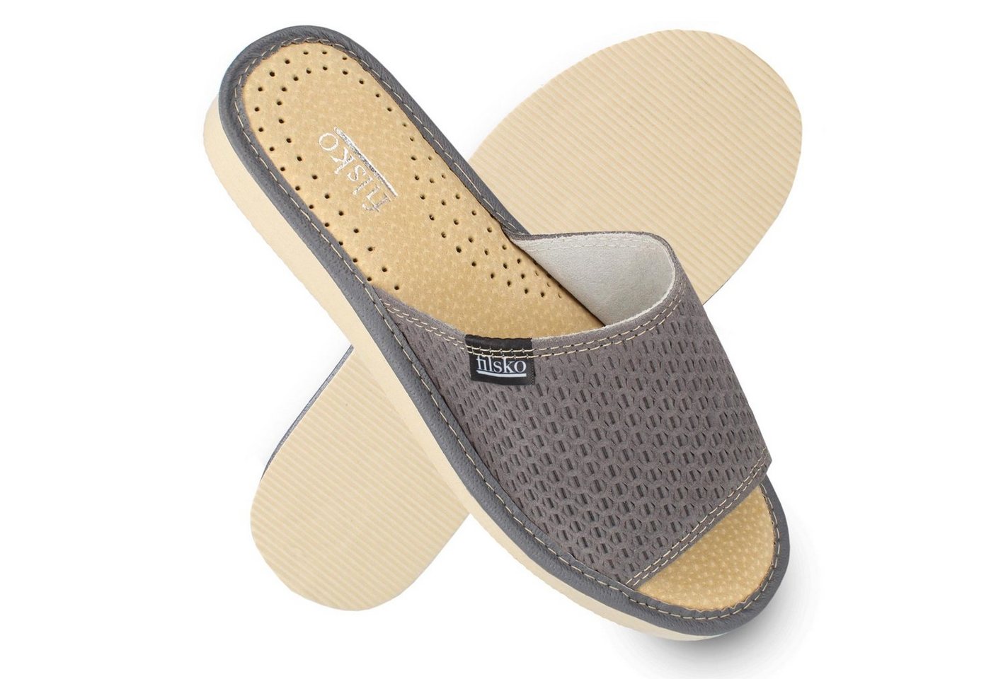 filsko Almada aus Veloursleder offene Damen Hausschuh