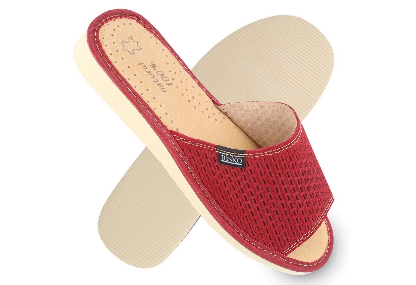 filsko Almada aus Veloursleder offene Damen Hausschuh