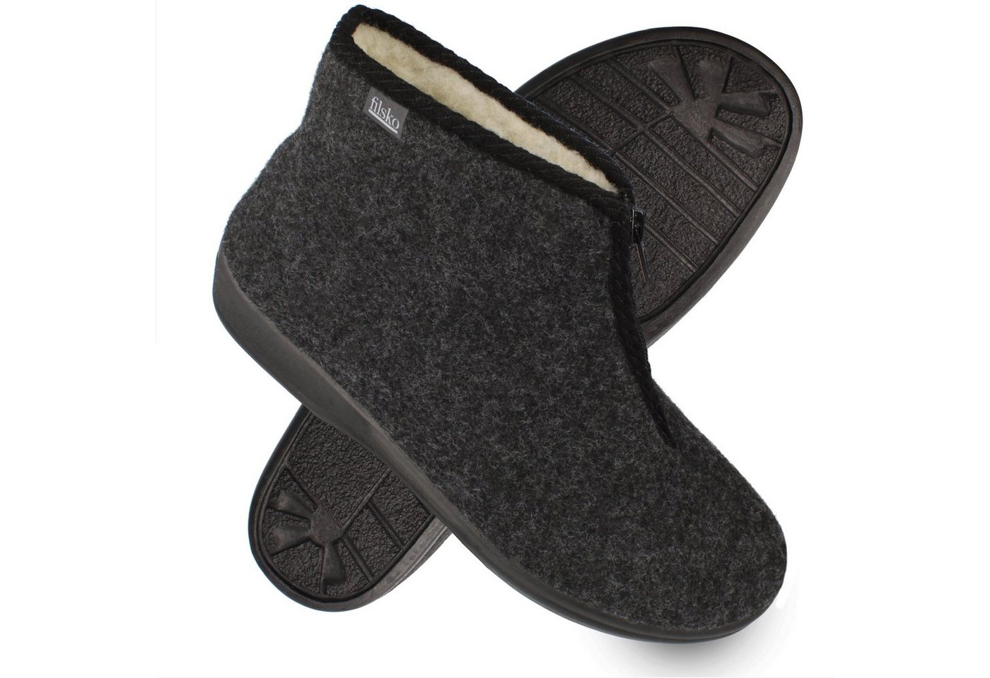 filsko Edsele Gefütterte Winter HausSchuhe für Herren Hausschuh Hüttenschuhe